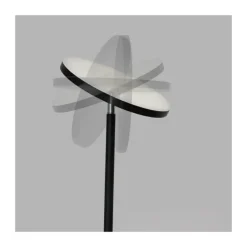 Lámpara de pie Denzel LED 24w 3CCT 2200lm acabado negro estilo moderno con mando a distancia incluido 25cm Ø