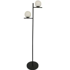 Lámpara de pie Vencejo Negro 2XE27 160CM H