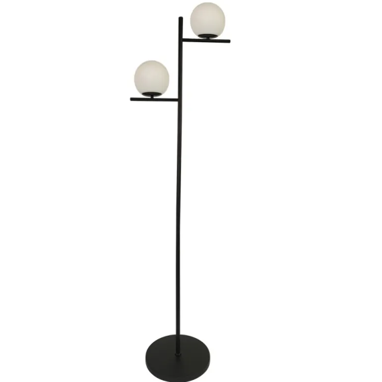 Lámpara de pie Vencejo Negro 2XE27 160CM H