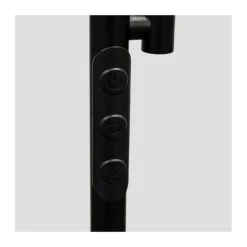 Lámpara de pie Vinet con lector LED 30+6w 3CCT 3000lm acabado negro estilo moderno con mando a distancia 25cm Ø