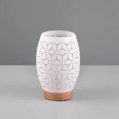 Lámpara de sobremesa Bidar Blanco 1XE27 15cm Ø