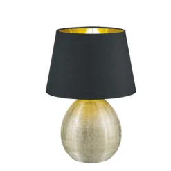 Lámpara de sobremesa Luxor Cerámica Oro 1XE27 24CM Ø