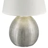 Lámpara de sobremesa Luxor Cerámica Plata 1XE27 24CM Ø