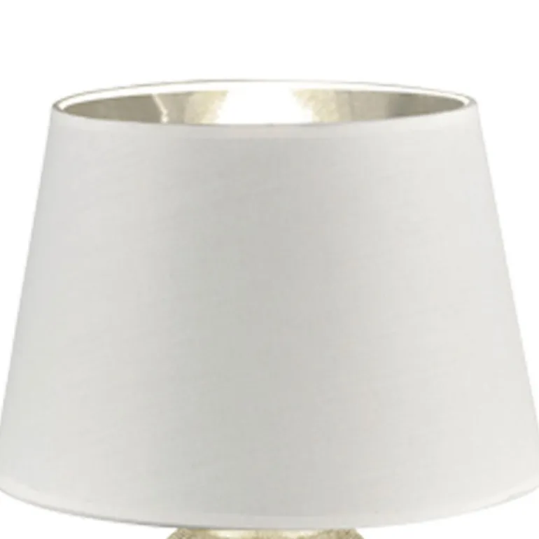 Lámpara de sobremesa Luxor Cerámica Plata 1XE27 24CM Ø