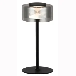 Lámpara de sobremesa Ónix LED integrado 6W 4000K 420lm acabado negro estilo moderno 15cm Ø