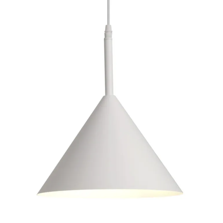 Lámpara de techo colgante Amon 1 luz 1XE27 acabado metal blanco estilo moderno 25cm Ø