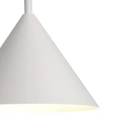 Lámpara de techo colgante Amon 1 luz 1XE27 acabado metal blanco estilo moderno 25cm Ø