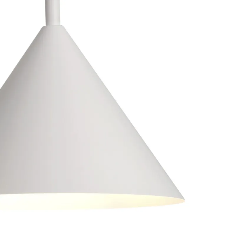 Lámpara de techo colgante Amon 1 luz 1XE27 acabado metal blanco estilo moderno 25cm Ø