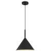 Lámpara de techo colgante Amon 1 luz 1XE27 acabado metal negro estilo moderno 26cm Ø