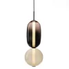 Lámpara de techo colgante Bubble 5 LED integrado 12w tonalidad 4000k acabado cristal estilo moderno 15cm Ø