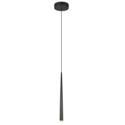 Lámpara de techo colgante Cala negro LED 5.5w 550lm 2300+3000+4000k estilo moderno 14cm Ø