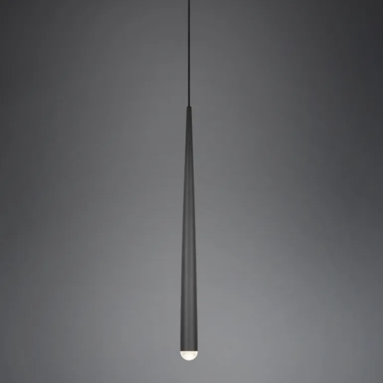Lámpara de techo colgante Cala negro LED 5.5w 550lm 2300+3000+4000k estilo moderno 14cm Ø