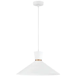 Lámpara de techo colgante Circus XL 1xE27 acabado metal blanco estilo moderno 39.5cm Ø