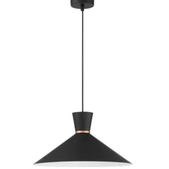Lámpara de techo colgante Circus XL 1xE27 acabado metal negro estilo moderno 39.5cm Ø