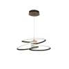Lámpara de techo colgante Dina LED integrado 50w tonalidad 3000k acabado madera natural estilo nórdico 64cm Ø