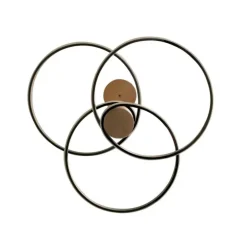 Lámpara de techo colgante Dina LED integrado 50w tonalidad 3000k acabado madera natural estilo nórdico 64cm Ø