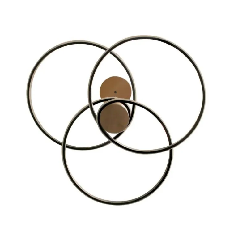 Lámpara de techo colgante Dina LED integrado 50w tonalidad 3000k acabado madera natural estilo nórdico 64cm Ø
