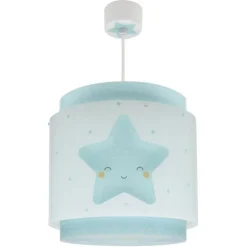 Lámpara de techo colgante Dreams Estrella Azul 1xE27 acabado azul estilo infantil 26cm Ø