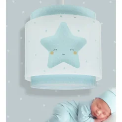 Lámpara de techo colgante Dreams Estrella Azul 1xE27 acabado azul estilo infantil 26cm Ø