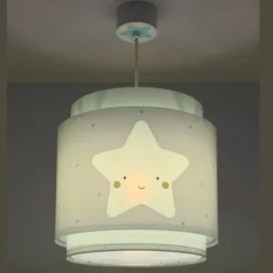 Lámpara de techo colgante Dreams Estrella Azul 1xE27 acabado azul estilo infantil 26cm Ø