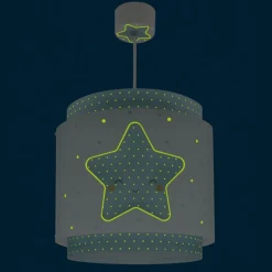 Lámpara de techo colgante Dreams Estrella Azul 1xE27 acabado azul estilo infantil 26cm Ø