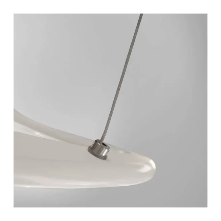 Lámpara de techo colgante Dunia LED integrado 53w 3CCT acabado blanco estilo moderno mando a distancia incluido