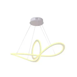 Lámpara de techo colgante Dunia LED integrado 53w 3CCT acabado blanco estilo moderno mando a distancia incluido