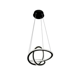 Lámpara de techo colgante Dunia LED integrado 53w 3CCT acabado negro estilo moderno mando a distancia incluido