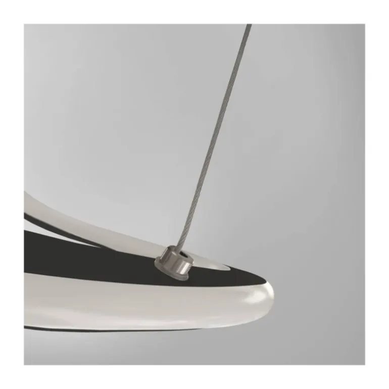 Lámpara de techo colgante Dunia LED integrado 53w 3CCT acabado negro estilo moderno mando a distancia incluido