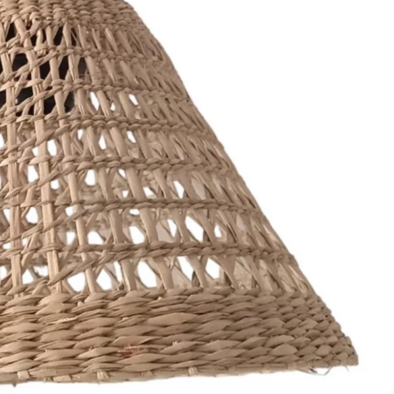 Lámpara de techo colgante Eid 1xE27 acabado hebras algas natural estilo nórdico 31cm Ø