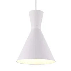 Lámpara de techo colgante Enzo Blanco 1XE27 20cm Ø