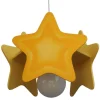 Lámpara de techo colgante Estrella 1xE27 acabado madera amarillo estilo infantil 32cm Ø