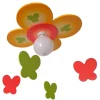 Lámpara de techo colgante Flor y Mariposas 1xE27 acabado madera varios tonos estilo infantil 40cm Ø