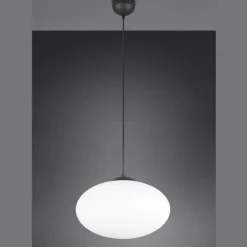 Lámpara de techo colgante Fomento Negro 1XE27 40CMØ