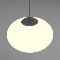 Lámpara de techo colgante Fomento Negro 1XE27 40CMØ