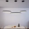 Lámpara de techo colgante Grace LED integrado 50w tonalidad 3000k acabado metal negro estilo moderno 58cm Ø