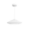 Lámpara de techo colgante Hat LED integrado 25w en tonalidad 4000k acabado metal blanco estilo moderno 47cm Ø