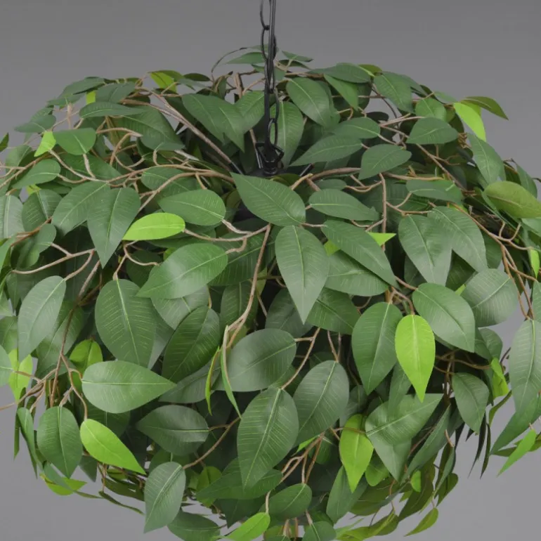 Lámpara de techo colgante Leavy Verde 4XE14 70cm Ø
