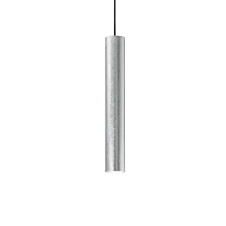 Lámpara de techo colgante Look 1xGU10 acabado plata estilo moderno 6cm Ø
