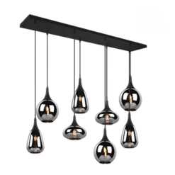 Lámpara de techo colgante Lumina 8L 8XE14 121CM Ancho
