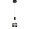 Lámpara de techo colgante Madison LED integrado 8w 3000k 3 intensidades acabado negro estilo moderno regulable en altura 18cm Ø