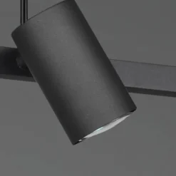 Lámpara de techo colgante Marley 4 luces 4xGU10 acabado metal negro estilo moderno