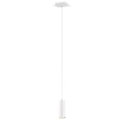 Lámpara de techo colgante Marley 1luz 1xGU10 acabado metal blanco estilo moderno 12cm Ø