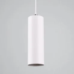 Lámpara de techo colgante Marley 1luz 1xGU10 acabado metal blanco estilo moderno 12cm Ø