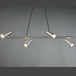 Lámpara de techo colgante Marley Níquel 4L 4XGU10 80cm Ancho