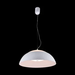 Lámpara de techo colgante Mirta LED integrado 60w tonalidad 3000k acabado aluminio blanco estilo moderno 65cm Ø