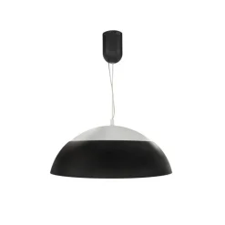 Lámpara de techo colgante Mirta LED integrado 60w tonalidad 3000k acabado aluminio negro estilo moderno 65cm Ø