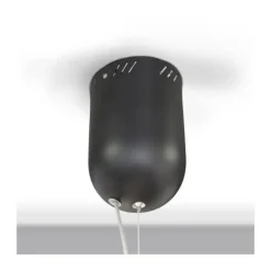 Lámpara de techo colgante Mirta LED integrado 60w tonalidad 3000k acabado aluminio negro estilo moderno 65cm Ø