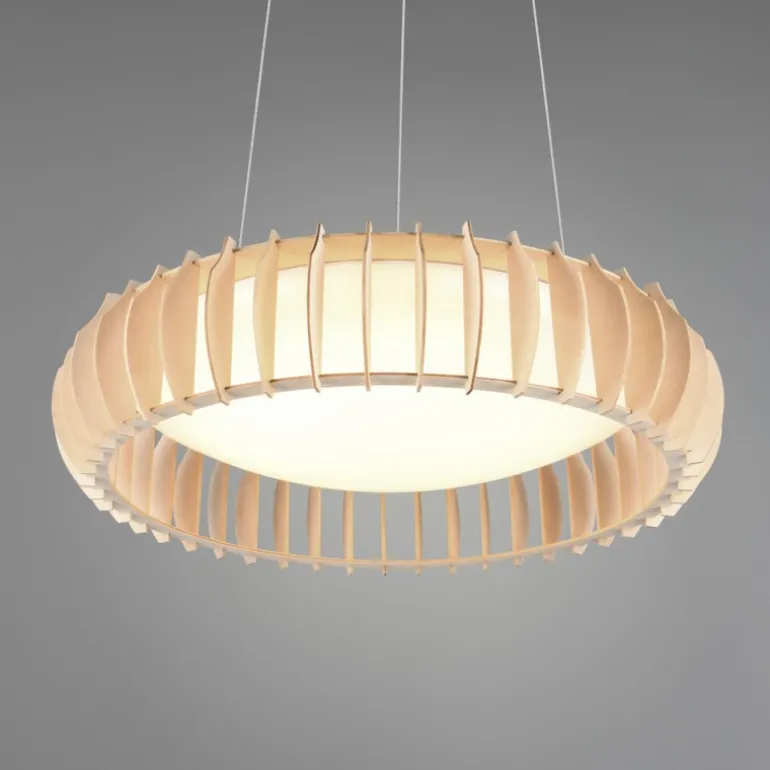 Lámpara de techo colgante Monte Natural LED 40W 3CCT 60cm Ø