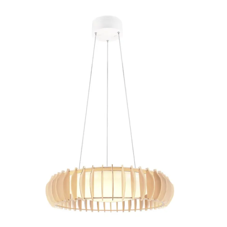 Lámpara de techo colgante Monte Natural LED 40W 3CCT 60cm Ø